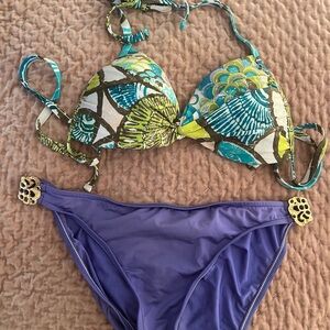 Trina Turk Purple Sea Bikini Set